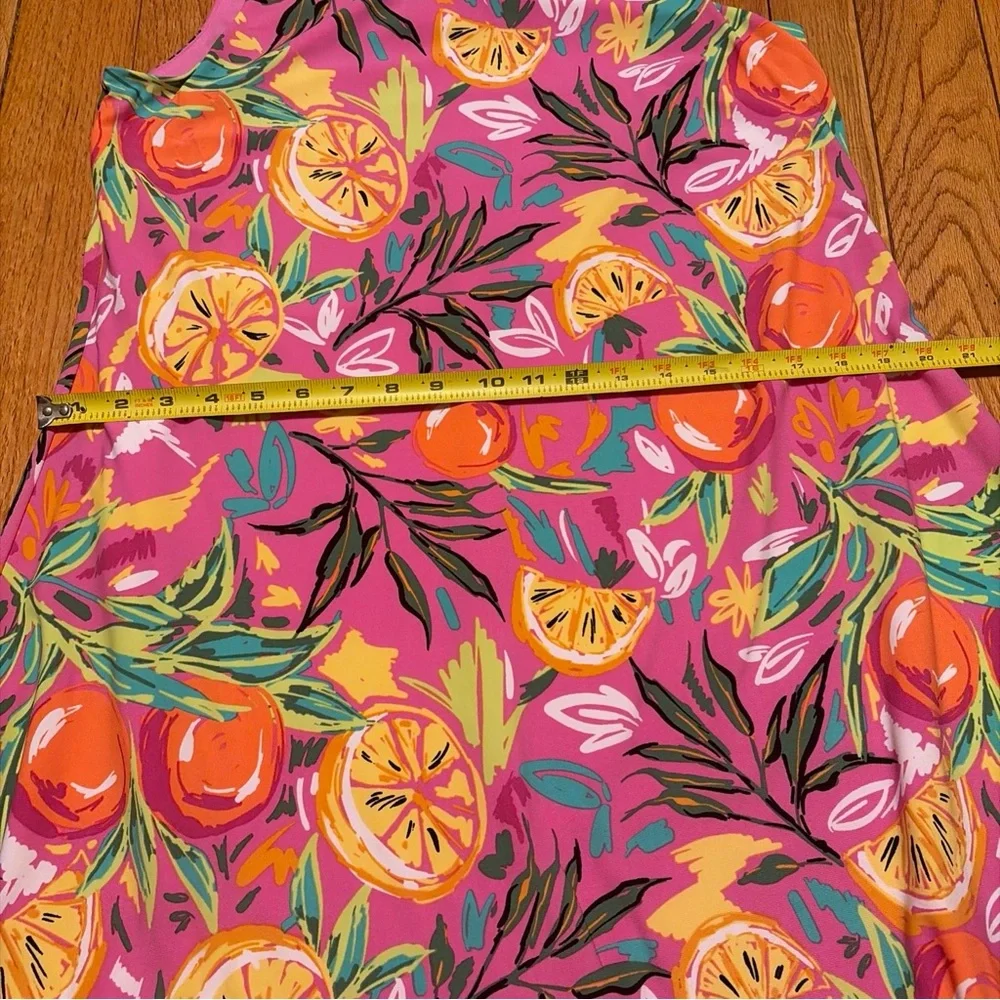 Pappagallo Pink Dress with Colorful Print - Picture 9 of 11